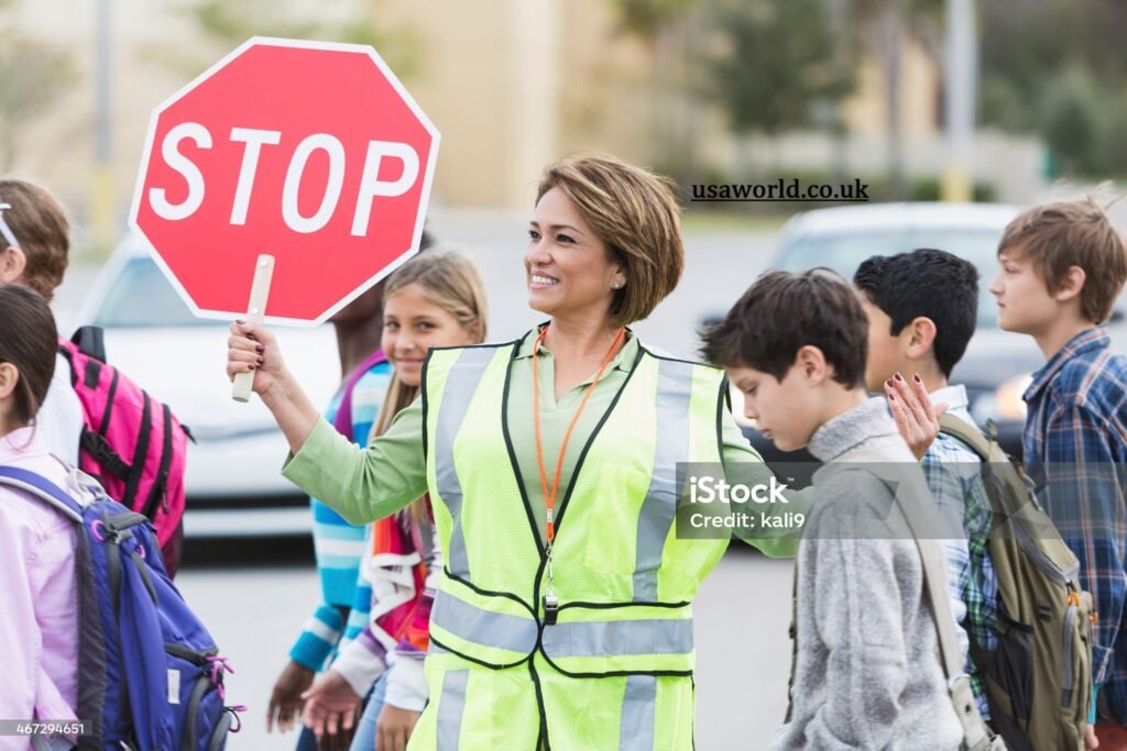 the crossing guard